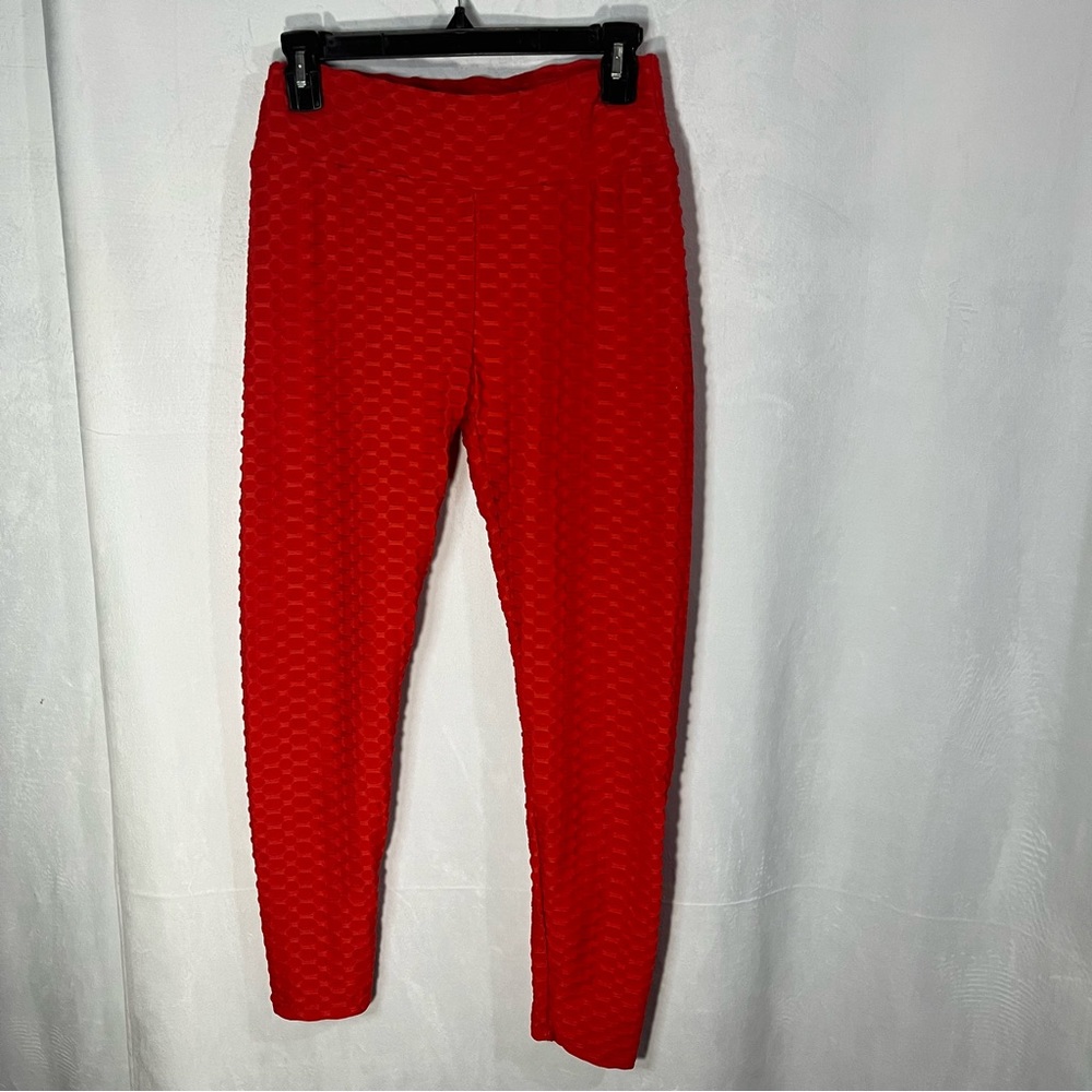 New Mix Candy Red Scrunch Leggings Size‎ S/M